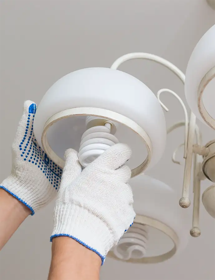 Handyman services - electrical services, overhead light fixture installation - Springfield, IL